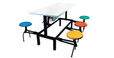 折叠式六连体快餐桌面